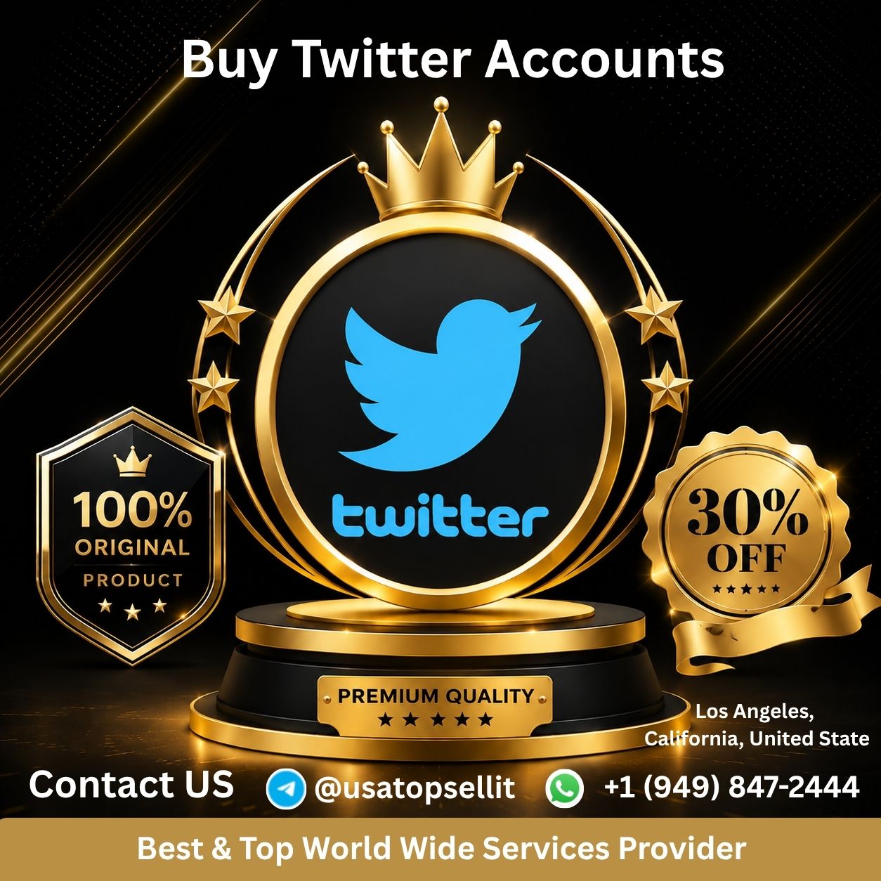 Buy Twitter Accounts - With Post & Existing Followers